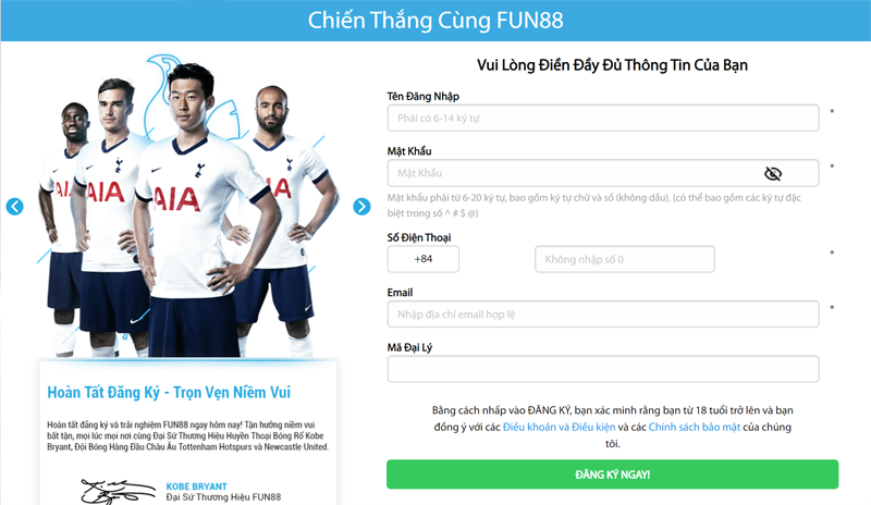 Hướng dẫn Đăng ký nhà cái Fun88 - Khám Phá Thế Giới Cờ Bạc Trực Tuyến